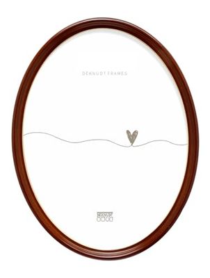 Deknudt Frames S100H1-10.0X15.0 - Moldura de fotos oval, resina, castanho