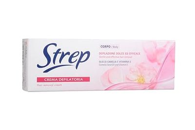 Strep - Krem do depilacji ciała, działanie ochronne i nawilżające - 150 Ml