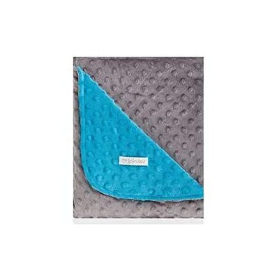 pirulos 64105107 – deken dubbelzijdig, 110 x 140, design dots, kleur turquoise