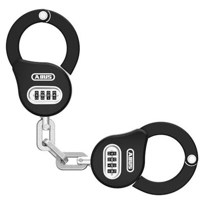 ABUS Zamek Chain Claw 10 - zabezpieczenia rowerowe do zabezpieczania rowerów, e-hulajnóg i skuterów - długość 47 cm - z kodem numerycznym - czarny