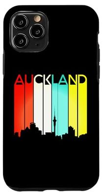 Auckland New Zealand Retro Vintage Travel City Skyline Aus Case for iPhone 11 Pro