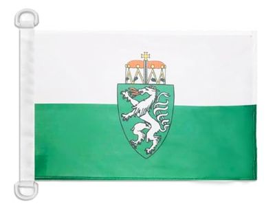 AZ FLAG - Steiermarks flagga - 45 x 30 cm - Steiermark nautisk flagga i Österrike specialbåt och nätblock utomhus med integrerade plastringar - 30 g