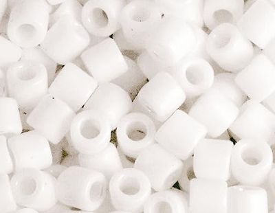 Perline giapponesi cilindro Treasure opaco bianco 3,3 mm.8/0 100 gr.