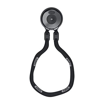 ABUS wall anchor WCH + chain ACH 9KS - for theft protection of bicycles and motorbikes in garages, cellars or in front of the house - security level 13-110 cm long chain
