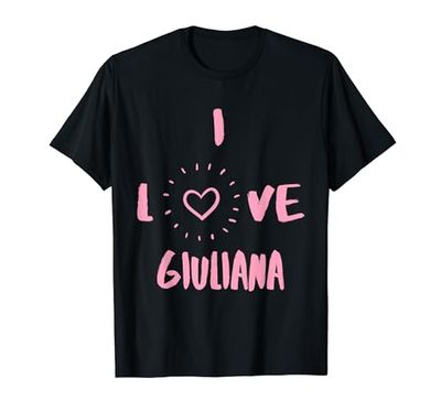 I Love Giuliana I Heart Giuliana divertente regalo Giuliana Maglietta