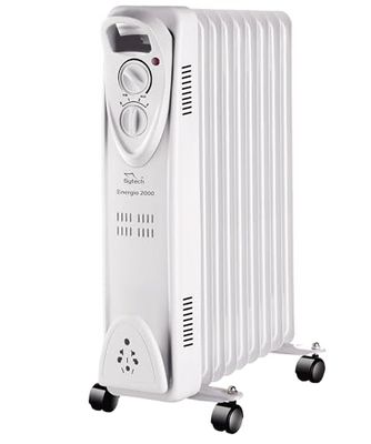SYTECH SY-RA900A Olieradiator, 2000 W, Energio 2000, 9 elementen, wit