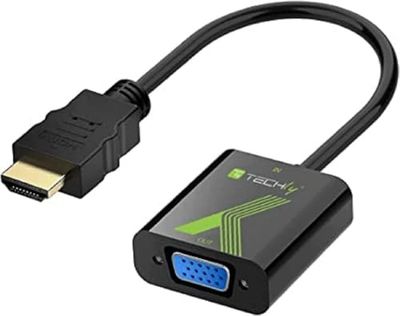 Techly IDATA-HDMI-VGA2 HDMI naar VGA-converter zwart