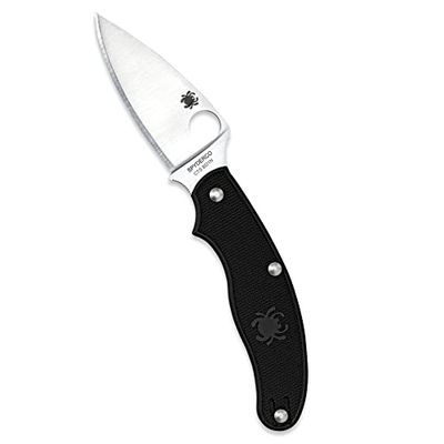 Spyderco C94PBK Volwassen mes UK lichtgewicht rechte kant met bladvormig lemmet