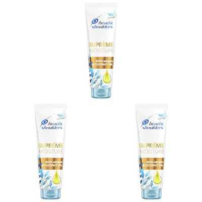Head & Shoulders Hair Conditioner Moisture Argan & Coconut Oil, 275ml (Pack of 3)