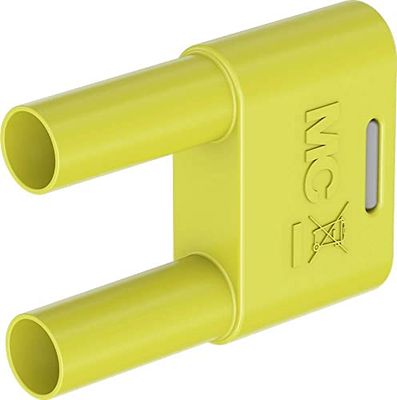 Stäubli SKS-4N-19 Conector amarillo Diámetro del bolígrafo: 4 mm Distancia entre pines: 19 mm, 1 unidad