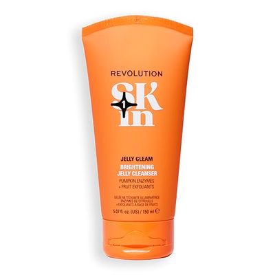 Revolution SKin, Jelly Glow Brightening Cleanser, Detergente Viso Illuminante con Esfoliante, Vegano e Cruelty-Free, 150ml