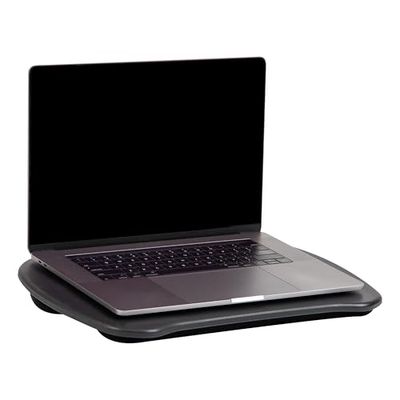 Mind Reader Lap Bureau portable avec poignée, coussin intégré pour plus de confort Noir