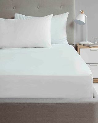 Rapport Home So Soft Drap-Housse en Microfibre pour lit Simple Blanc