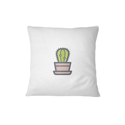 Bona Basics, Funda de cojín Decorativa, decoración del hogar, para sofá, cafetería, Tamaño: 60x60 cm, Color: Blanco