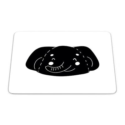 Bonamaison, Tapis de Souris Rectangle Imprimé Numériquement, Fond Antidérapant, pour Bureau et Maison, Taille: 22x18cm