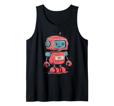Carino piccolo Robot, Vintage Kids Robot Canotta