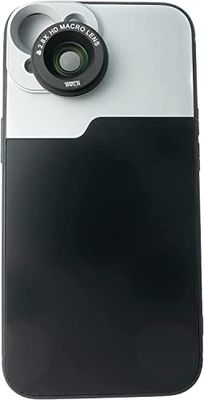SYSTEM-S Lente Macro 2.8X HD Filtros con Funda en Negro para iPhone 14