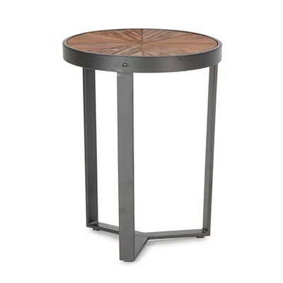 MESA AUXILIAR 40X40X56 MADERA/METAL NEGRO
