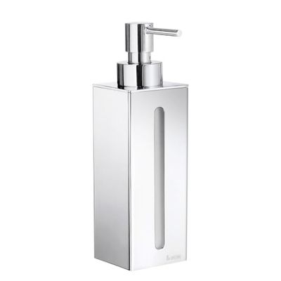 Smedbo "Outline" tvål- och lotiondispenser, polerad krom, 6 x 6 x 21 cm