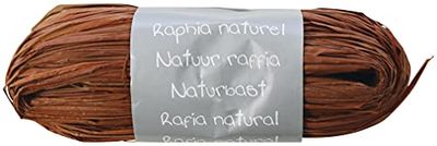 Clairefontaine - 196072Cpack - Un lot de 8 Pelotes Raphia Couleur Café - Ensemble de plusieurs fils de Raphia Longueur 1m50 par fil- 50g - Loisirs Créatifs - Emballage Cadeau - DIY Multiples