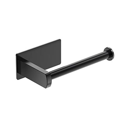 EMPAVA Soporte Autoadhesivo para Papel higiénico SUS304 de Acero Inoxidable, sin taladrar, para baño, Cocina, baño, Color Negro