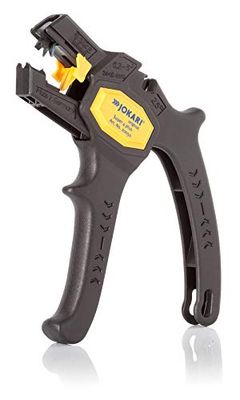 Jokari Super 4 Plus Selvagem de cabos (com cortador lateral, para secções de condutor de 0,2 a 6 mm², parada de comprimento ajustável de 5 a 15 mm, cabo ergonómico, lâminas recarregáveis) 460100