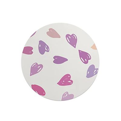 Questo Casa, Tapis de Souris Rond imprimé numérique avec Fond antidérapant pour Bureau et Maison Diamètre 22 cm