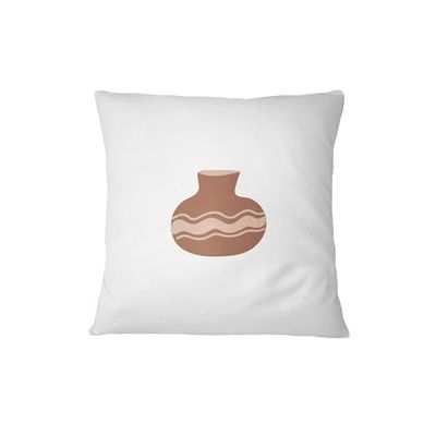 Bona Basics, Federa decorativa per cuscino, decorazione per la casa, per divano, caffetteria, dimensioni: 60 x 60 cm, colore: bianco