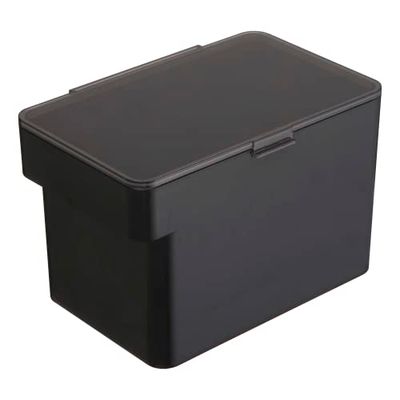 YAMAZAKI 5612 TOWER Pet Food Container (3,5 kg), black, ABS Resin/Silicone, 30 x 19.7 x 19.2 cm