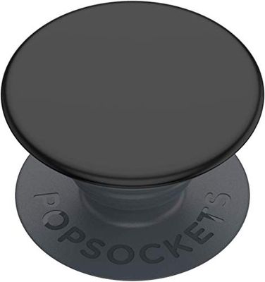 PopSockets : PopGrip Basic - Base e impugnatura estensibili per smartphone e tablet [Parte superiore non sostituibile] - Nero