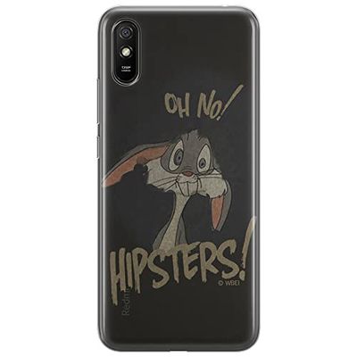 ERT GROUP mobiltelefonfodral för Xiaomi REDMI 9A originalt och officiellt licensierat Looney Tunes mönster Bugs 005 optimalt anpassad till formen på mobiltelefonen, fodral tillverkad av TPU-plast