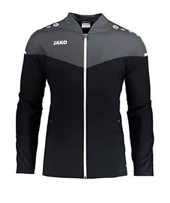 JAKO Giacca da presentazione unisex per bambini Champ 2.0, Unisex - Bambini, Giacca di presentazione., 9820, nero/antracite, 152