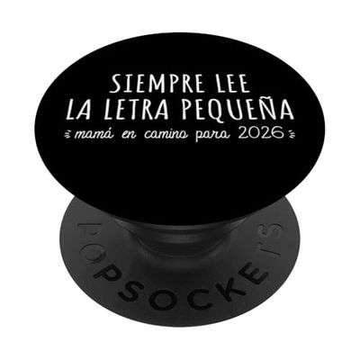 Futura Mamá Primeriza 2026 - Anuncio Embarazo Bebé En Camino PopSockets PopGrip Adhesivo
