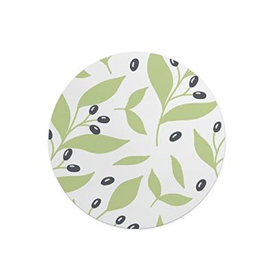 Questo Casa, Round Digital Printed Mouse Pad, Non-Slip Base, for Office and Home, Diameter:22cm