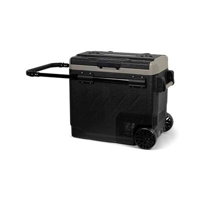 Steamy-E Dual Zone 61 Roller, Elektrische Compressor Koelbox met wielen, 58 Liter, Zwart, 12V/230V, voor vriezen en koelen van -20 tot +20, ideaal voor op de camping