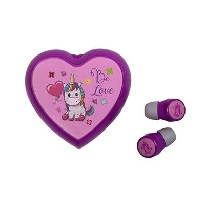Konix Unik Auriculares inalámbricos para Smartphones y tabletas - Bluetooth 5.0 - Autonomía 5 h - Batería 400 mAh - Diseño Be Love, Unicornio