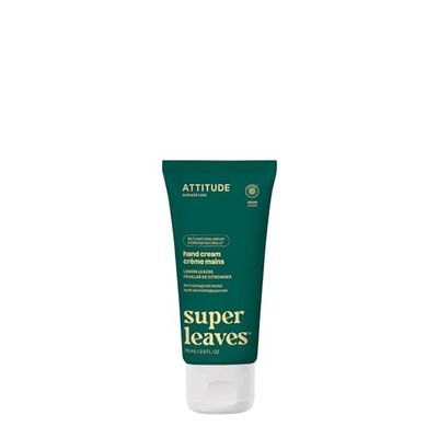ATTITUDE Hand Cream, EWG Verified, Plant and Mineral-Based, Dermatologically Tested, Vegan Personal Care Products, Lemon Leaves, 75 mL