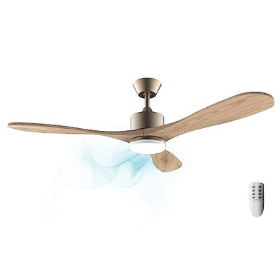 Cecotec plafondventilator met afstandsbediening, timer en led-licht EnergySilence Aero 5290 Golden Pro. 35W, DC-motor, 52", 3 messen, 5 versnellingen, winterfunctie, goud
