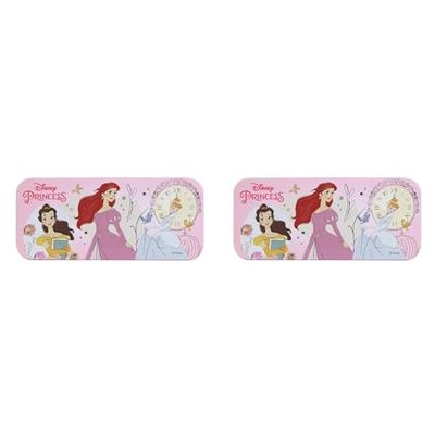 Markwins Princess Enchanting Destinations Nail Polish Tin- Nail Polish Set- Colourful, fun Nail Kit- nail Accessories- Toys and Gift for Kids (Pack of 2)