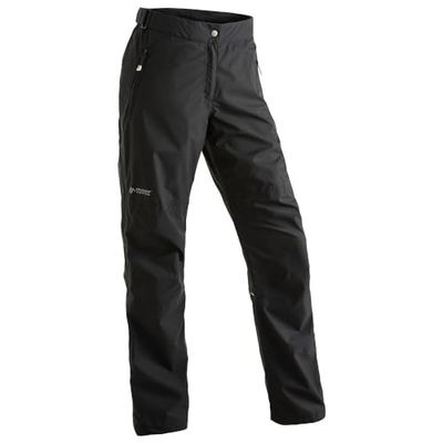 maier sports Raindrop M, Pantaloni da Trekking da Uomo, Pantaloni Outdoor Waterproof per Il Trekking e l'escursionismo, Senza PFC, Protezione climatica mTEX e Fodera in Rete Silverplus, Nero, 44