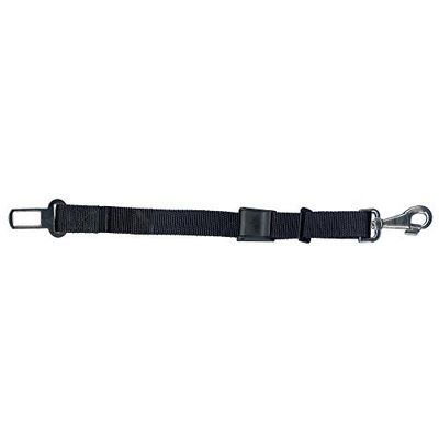 ICA DR891 Ceinture en Nylon Court avec Attache et Mousqueton métallique pour Voiture, Noir