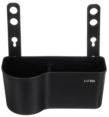 SIXTOL Car Storage 1 Organiseur Multifonction pour appuie-tête avec Porte-gobelet, boîte à mouchoirs, Accessoire de Voyage pour Voiture, Noir