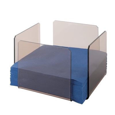 Napkins Holder 17,5X17,5X11 Cm Pink/Smoked Methacrylate - 1 Units