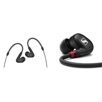 Sennheiser IE 200 Przewodowe słuchawki stereo dla audiofilów – Przewodowe słuchawki douszne z doskonałym, czystym dźwiękiem Hi-Fi, realistycznym brzmieniem i mocnym basem, Czarny