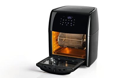 GOURMETmaxx Friggitrice digitale XXL ad aria calda 12 litri | Frittura senza grassi, friggitrice, forno e grill rotante in un unico apparecchio | Con 9 programmi e funzione timer