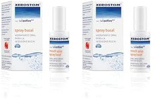 Xerostom Spray, con Saliactive para boca seca y xerostomía 15 ml (Paquete de 2)