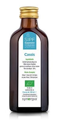 CASSIS Bio Français 100 ml | Solution Buvable De Plantes Fraîches | Soin des Articulations, Mobilité Articulaire, Douleur Articulaire | Origine France Certifiée Certifié AB | Laboratoire SYNERGIA