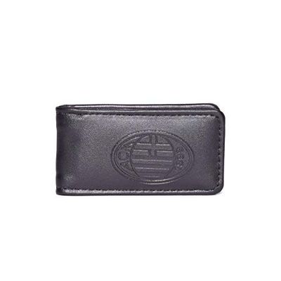 AC Milan Mixte Fermasoldi Pince à Billets en Similicuir de Poche – Produit Merchandising Officiel, Noir, Misura 8x4x1 cm