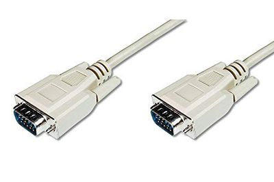 DIGITUS CABLE VGA SVGA PREMIUM HPDB MACHO - MACHO DE 1.8M, beige