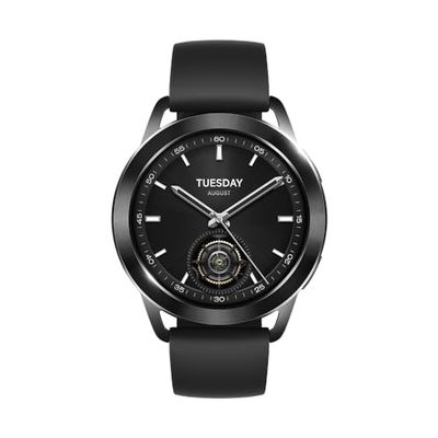 Xiaomi Watch S3 Smartwatch, 1,43" AMOLED Display, bis zu 15 Tage Akkulaufzeit, austauschbare Lünette, Schlaf-, Puls- und Sport-Tracking, MIUI Watch OS, Schwarz